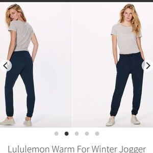Lululemon Warm For Winter Jogger (28") Mach Blue
